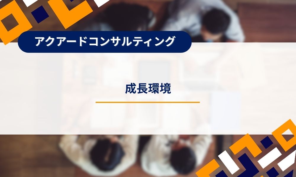 アクアードコンサルティングの成長環境