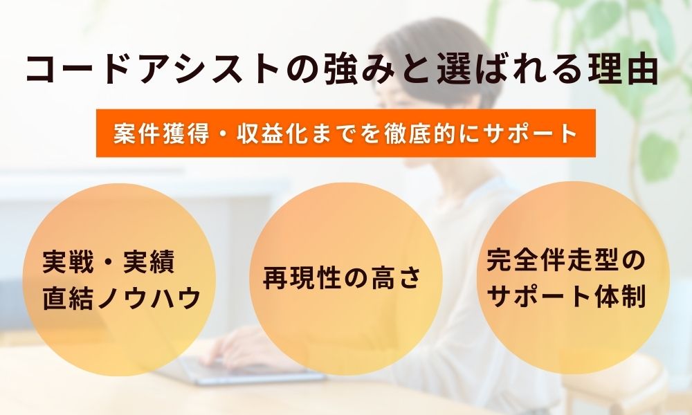 コードアシストの強みと選ばれる理由